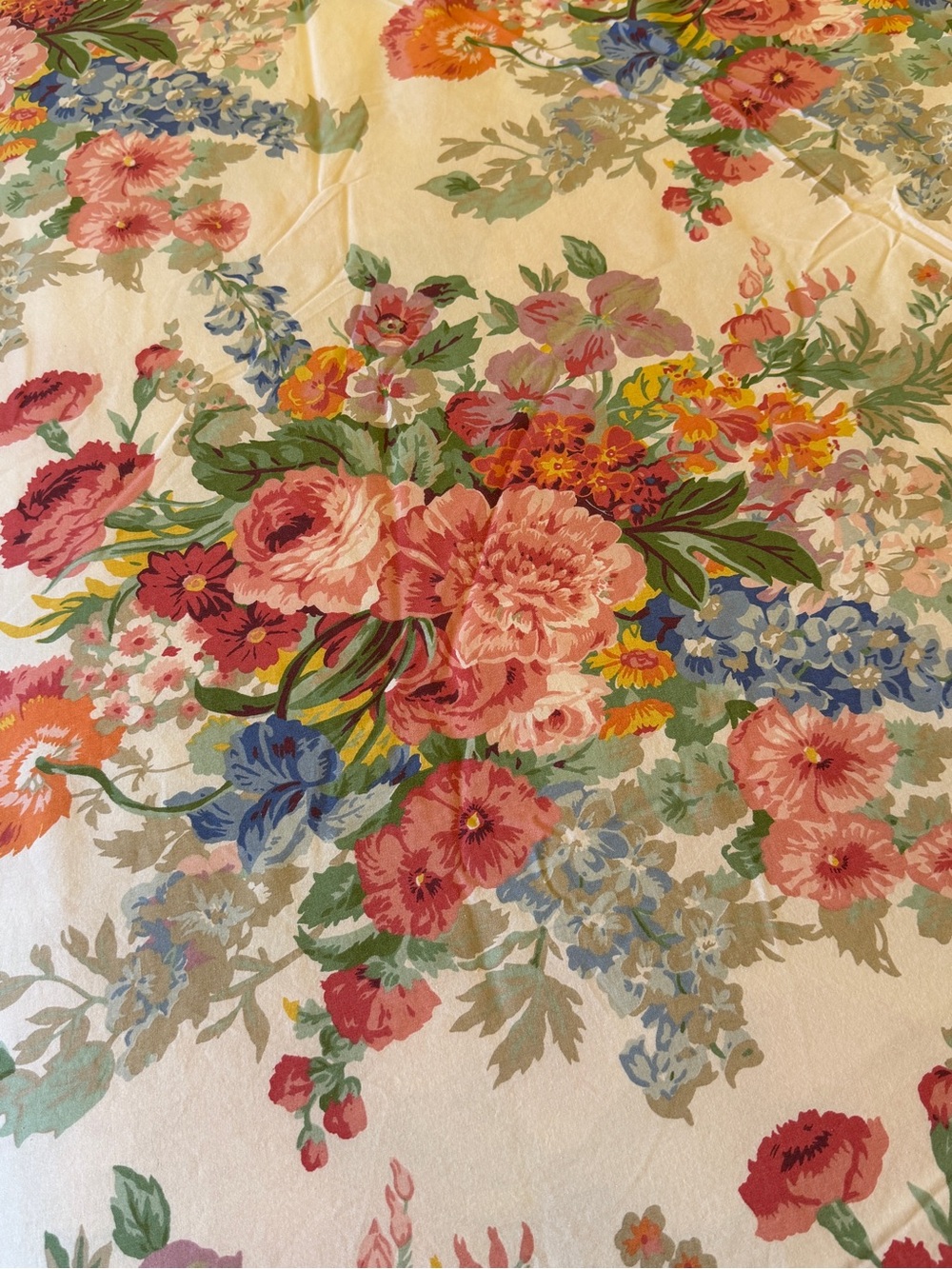 Ralph Lauren South Hampton Coastal Floral King Duvet Cover-Cotton 1990's - Picture 2 of 8